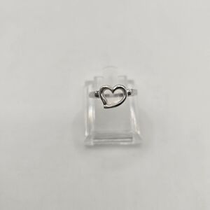 Boho Bohemian Sterling Silver Open Heart Love Ring Size 6.5